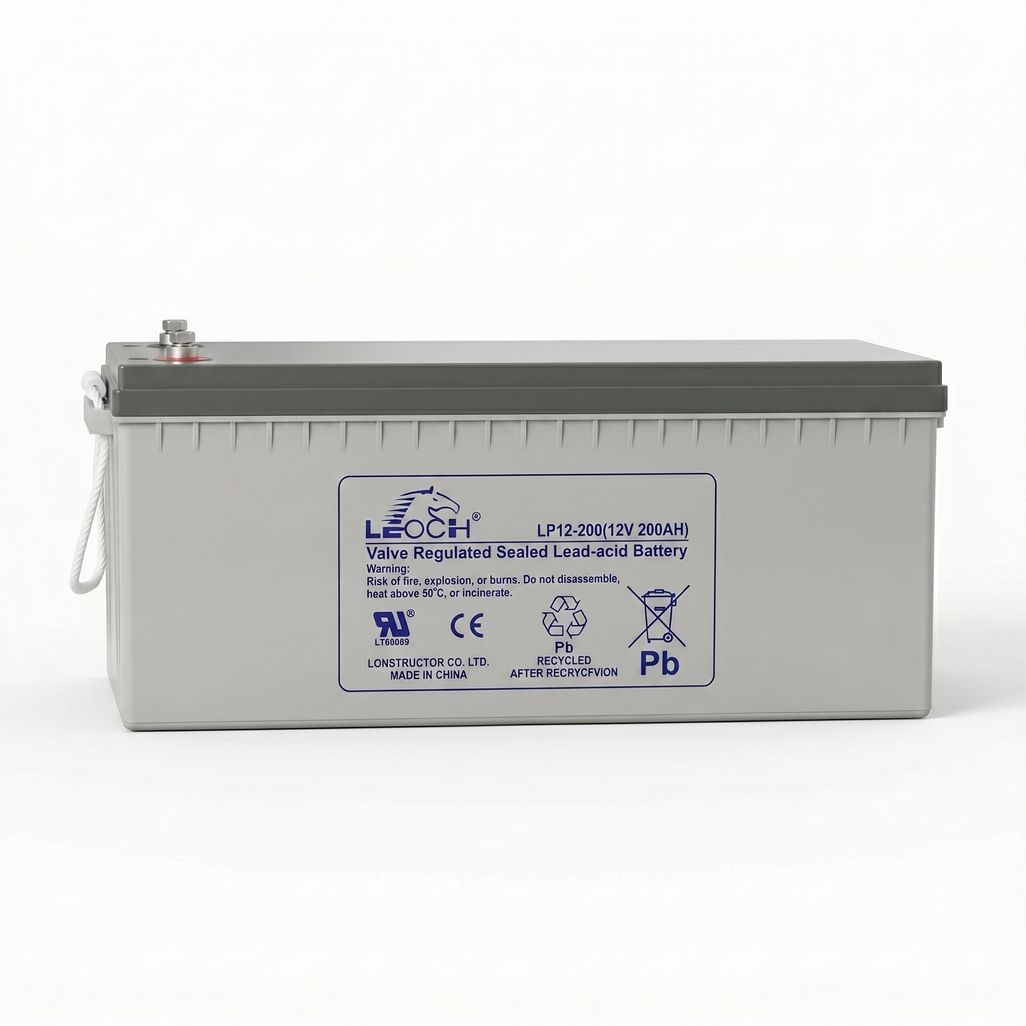 Batterie Solaire LEOCH LPGS12-200 GEL Hybride 200Ah 12V Industrielle | Maison de Batterie Maroc